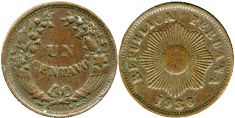 coin Peru 1 centavo 1936