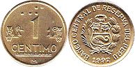 coin Peru 1 centimo 1997