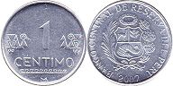 coin Peru 1 centimo 2007
