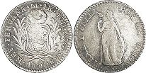 coin Peru 1 real 1856