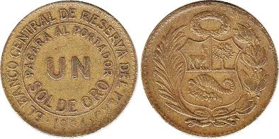 coin Peru 1 sol 1964