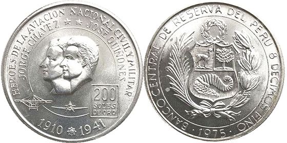 coin Peru 200 soles 1975