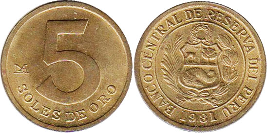 Coins of Peru old - online catalog with pictures and values, free