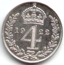 1922 Maundy Groat