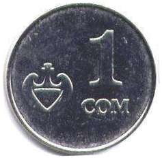 coin Kyrgyzstan 1 som 2008