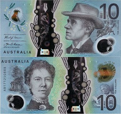 Banknote Australia 10 dollars 2017