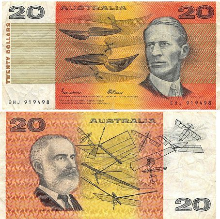 Banknote Australia 20 dollars 1984