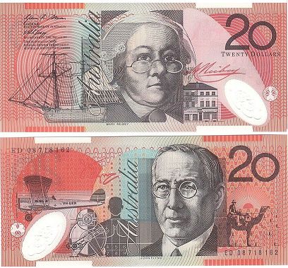 Banknote Australia 20 dollars 2008