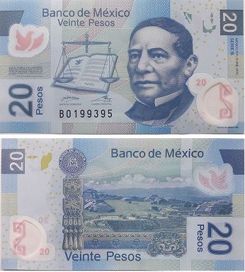 banknote Mexico 20 pesos 2012