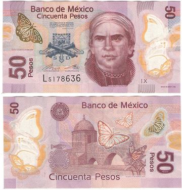 banknote Mexico 50 pesos 2017