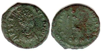 moeda Império Romano Aelia Flaccilla