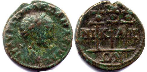 moeda Império Romano Severus Alexander Niceea