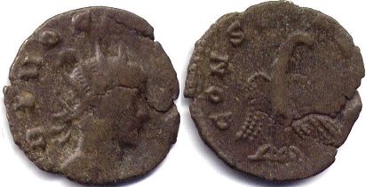 moeda Império Romano Claudius II Gothicus antoninianus