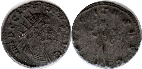 moeda Império Romano Claudius II Gothicus antoninianus