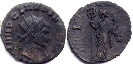 coin Roman Empire Claudius II Gothicus antoninianus