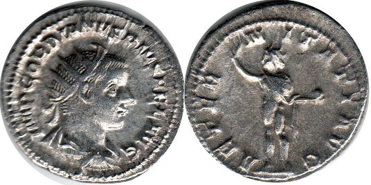 moeda Império Romano Gordian III Antoninianus