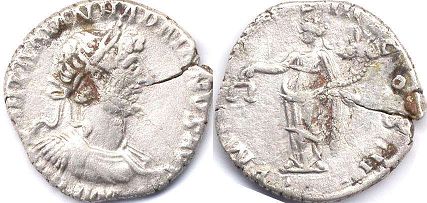 moeda Império Romano Adriano denário