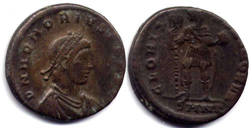 moeda Império Romano Honório