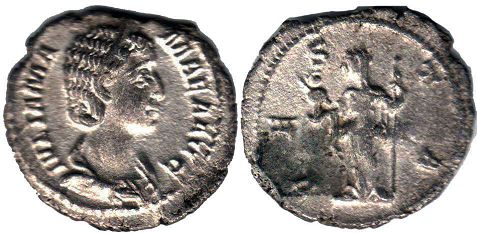 moeda Império Romano Julia Mamaea denário