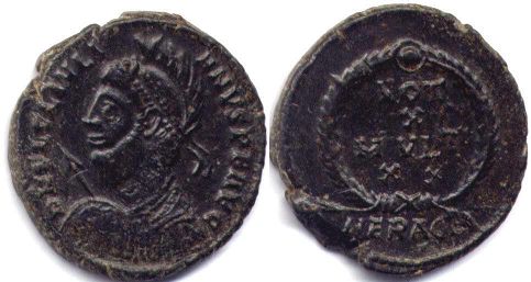 moeda Império Romano Juliano II Apóstata