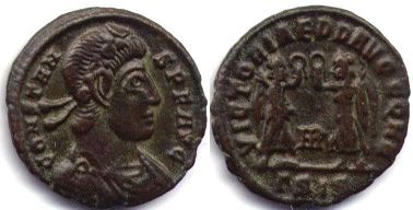 moeda Império Romano Constante
