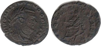 moeda Império Romano Constantino I, o Grande