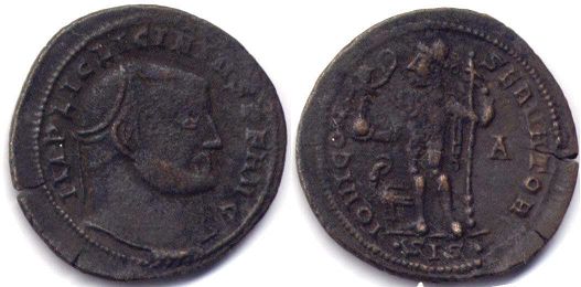 moeda Império Romano Licínio