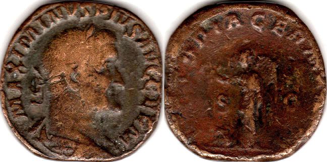 moeda Império Romano Maximinus I Thrax Sestertius