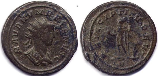 moeda Império Romano Numeriano antoninianus