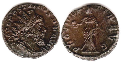 coin Roman Empire Postumus antoninianus