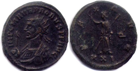 coin Roman Empire Probus antoninianus