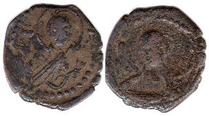 coin ByzantineRomanos IV follis