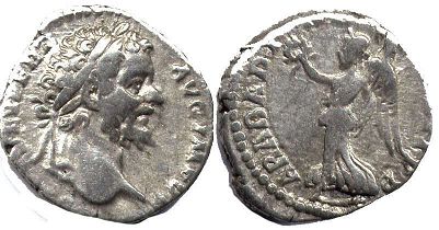 moeda Império Romano Septimius Severus denarius