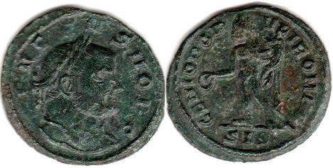 moeda Império Romano Valerius Severus
