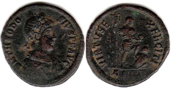 coin Roman Empire Theodosius I the Great