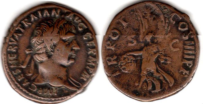 coin Roman Empire Trajan As 