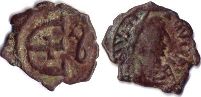 coin Byzantine Justinianus I pentanummium 