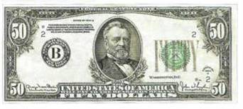 Fifty Dollars 1928, 1934