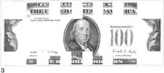 US 100 dollars 1969-1988 security features
