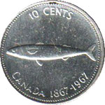 Canada 10 centavos moneda conmemorativa