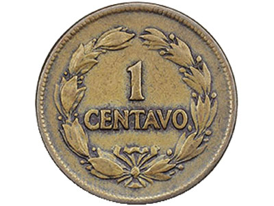 1 y 1/2 centavo