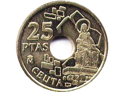 25 pesetas