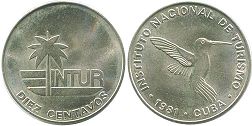 moneda Cuba 10 centavos 1981