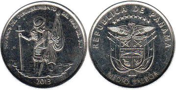 moneda Panamá 1/2 balboa 2013 Golfo de Panamá moneda Panamá 1/2 balboa 2013 Golfo de Panamá
