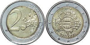 moneda Bélgica 2 euro 2012