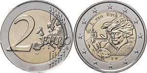 moneda Bélgica 2 euro 2020