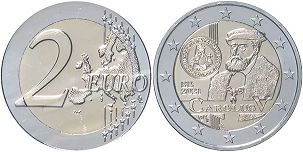 moneda Bélgica 2 euro 2021