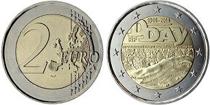 moneda Francia 2 euro 2014