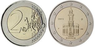 moneda Alemania 2 euro 2015