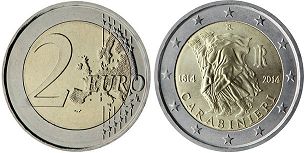 moneda Italia 2 euro 2014